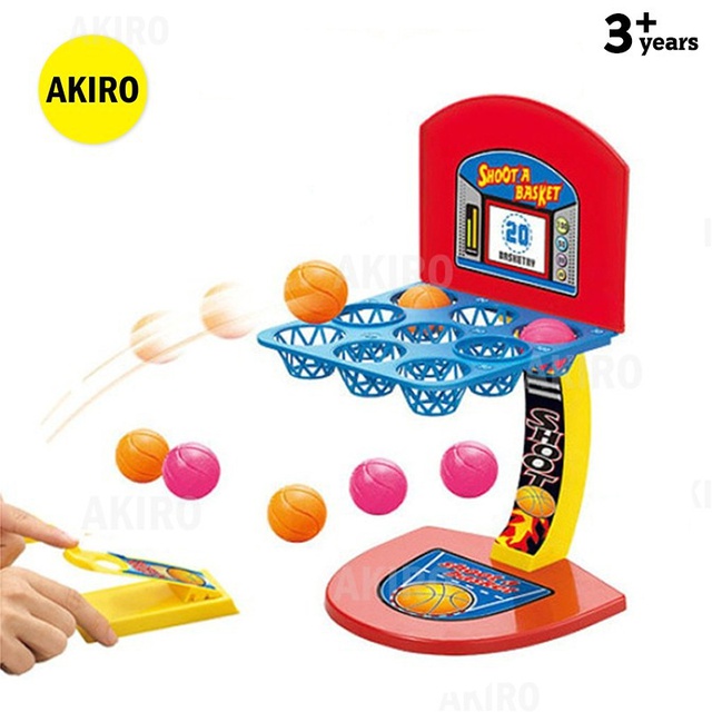 AKIRO CLEAR STOCK Mini Basketball Shooting Board Game Kids Educational