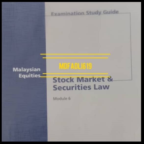 SIDC MODULE 6 & 7 TEXTBOOK AND PAST EXAM PAPER [PDF] | Shopee Malaysia