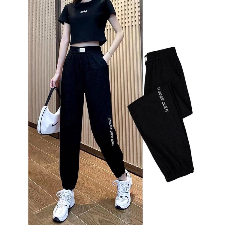 🌈Korean House🌸Korean Style Long Seluar Sweatpants Casual Women High ...