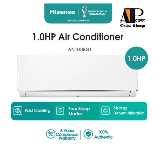 Hisense Air Cond An10dbg 1hp Air Conditioner R32 Shopee Malaysia 6021