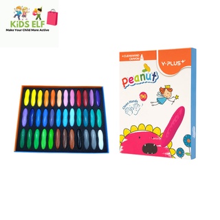 YPLUS 12 Color Washable Peanut Crayons for Kids, Malaysia