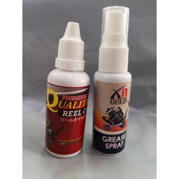 OTO AND X1 GOLD PREMIUM FISHING REEL OIL GREASE
