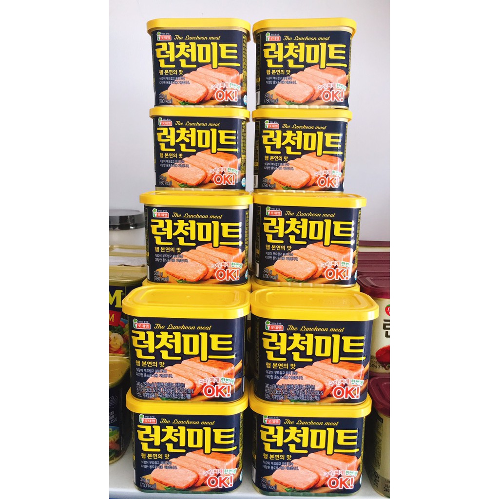 Lotte The Luncheon Meat Korean Meat Box 340g Shopee Malaysia