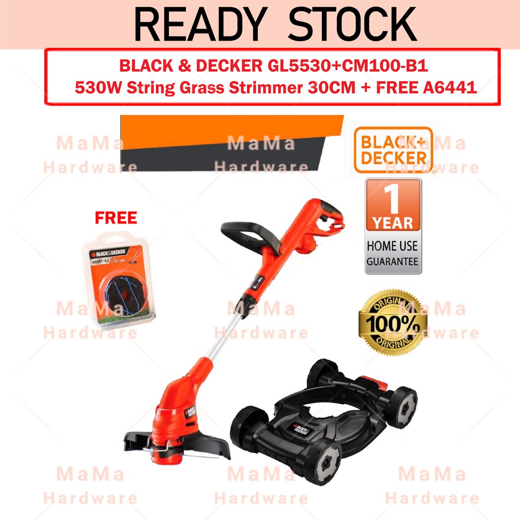 BLACK & DECKER GL5530+CM100 Grass String Trimmer GL5530 C/W CM100 City