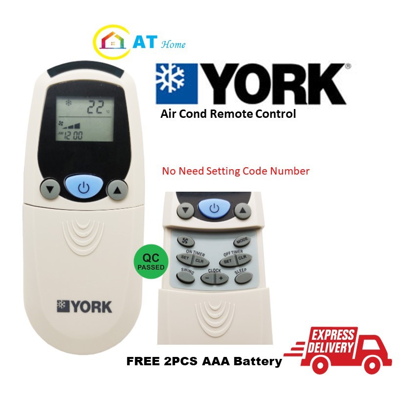 York Air conditioner Remote Control FREE Battery Shopee Malaysia