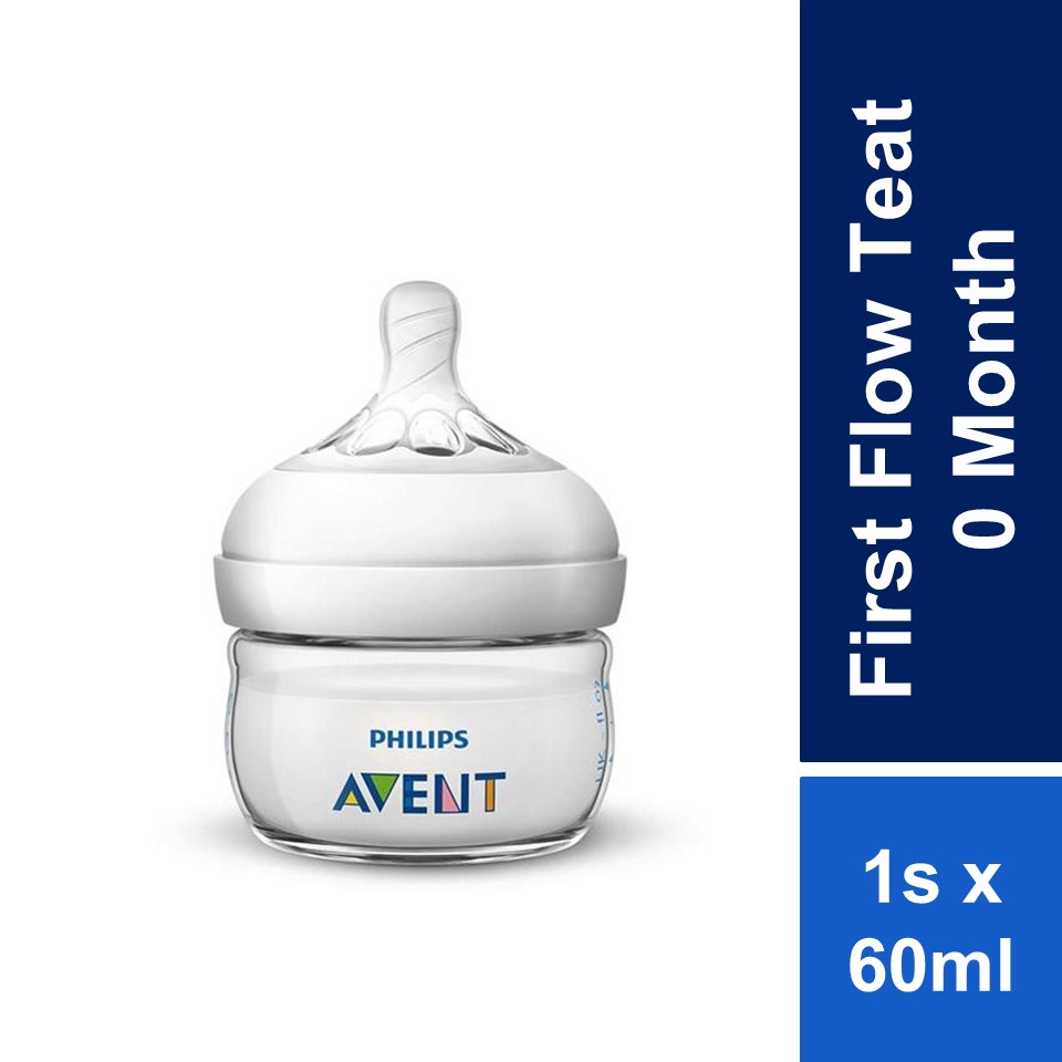 Buy Philips Avent Natural Feeding Bottle SCF039/17 60ml 0 Month