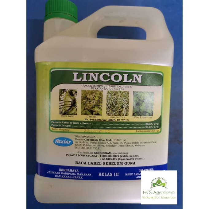 (+-4Lit) Racun rumpai/herbicide Hextar Lincoln | Shopee Malaysia