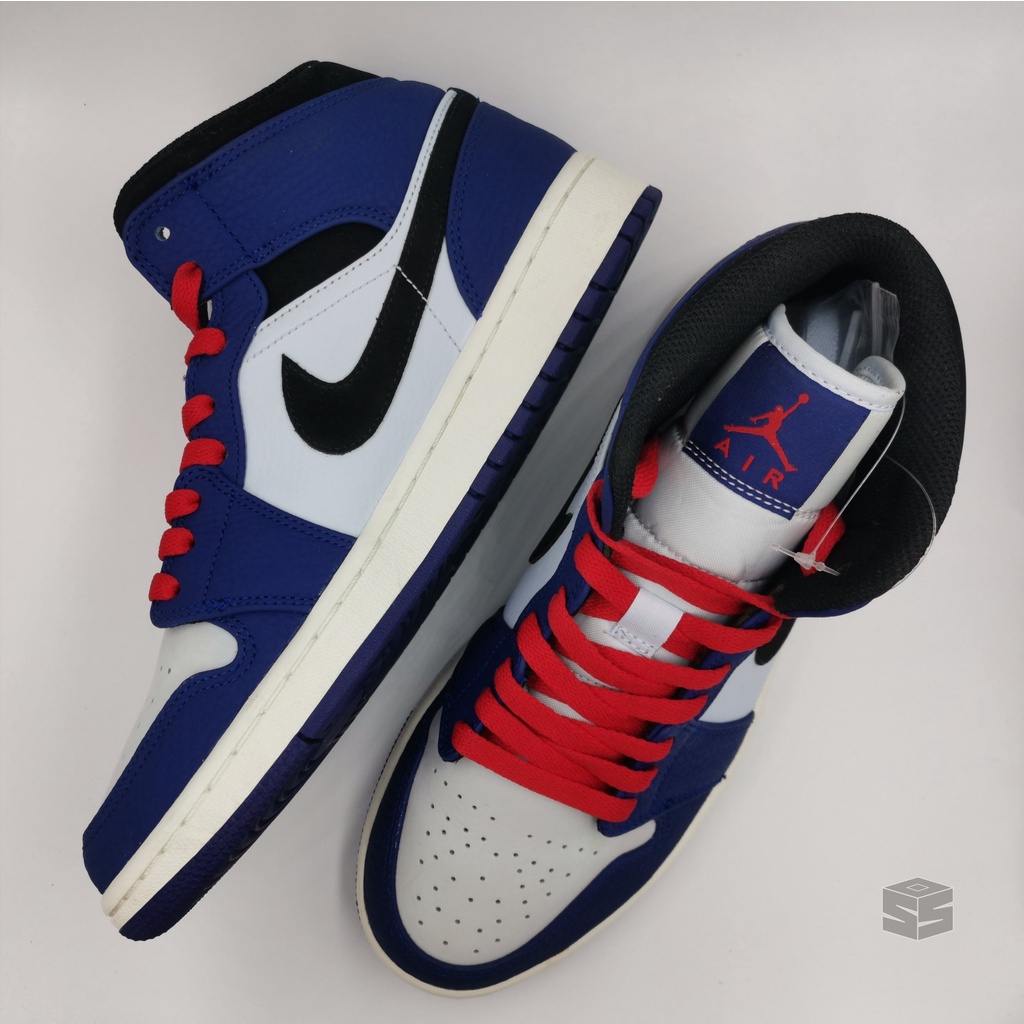 Air Jordan 1 Mid Deep Royal Blue Black, 852542-400