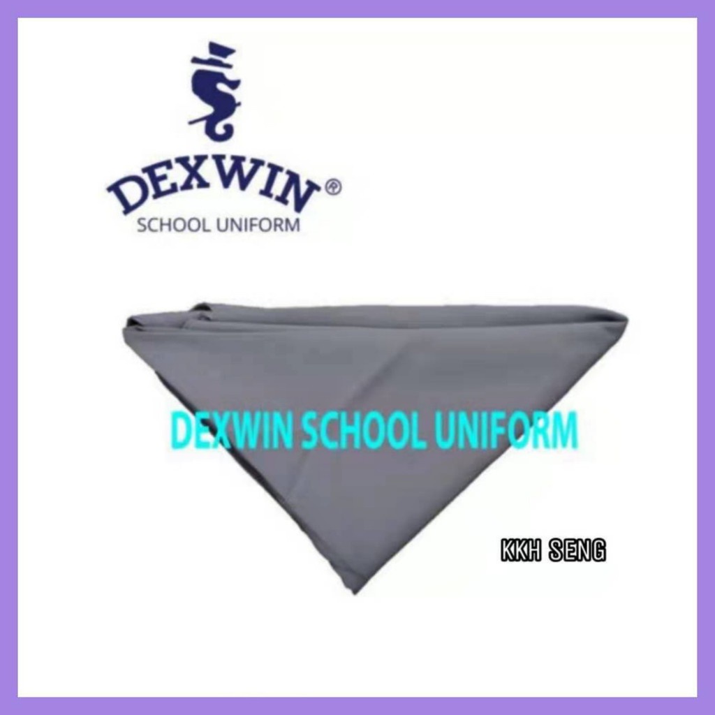 Dexwin Tudung Kelabu Sekolah Dua Lapis Koshibo #Tudung Pengakap Sekolah ...