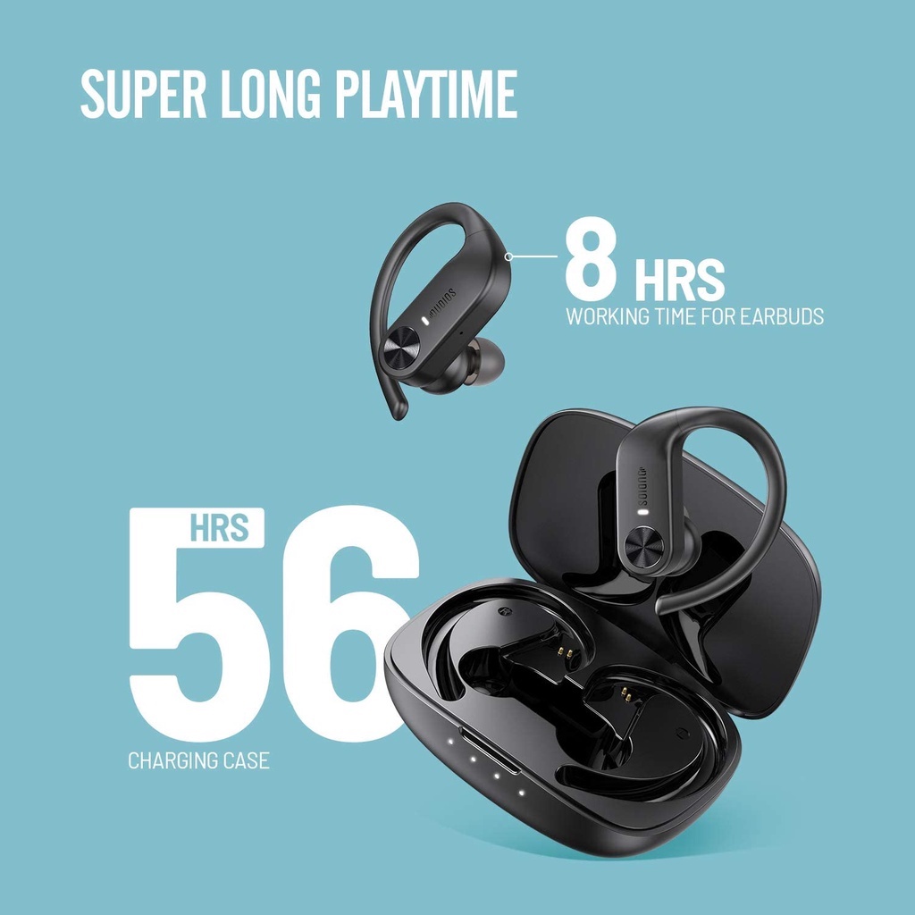 Dudios S5 Wireless Earbuds Bluetooth 5.0 in Ear Sports Earphones Ipx7 Waterproof 12mm DualDriver Deep Bass 56H Playtime Shopee Malaysia