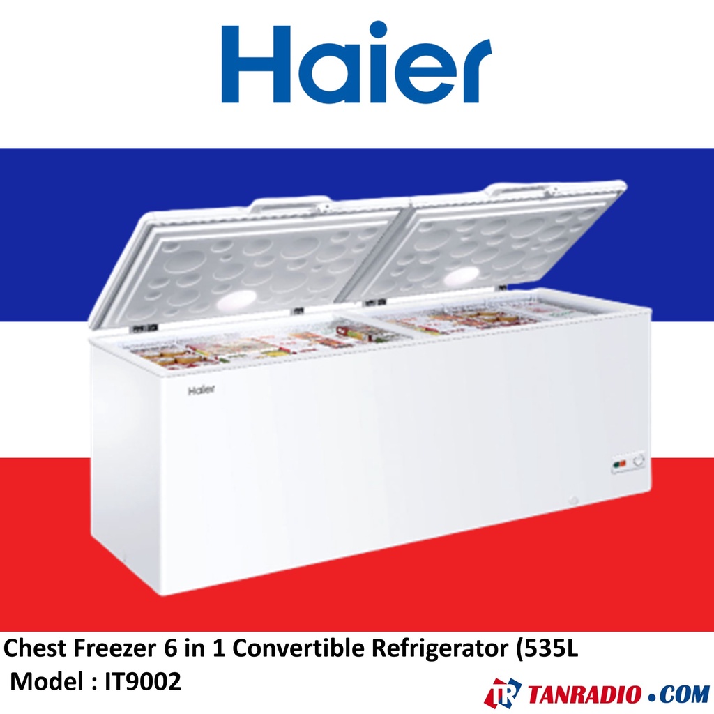 Haier Chest Freezer 6 in 1 Convertible Refrigerator (535L) BD568HP Shopee Malaysia