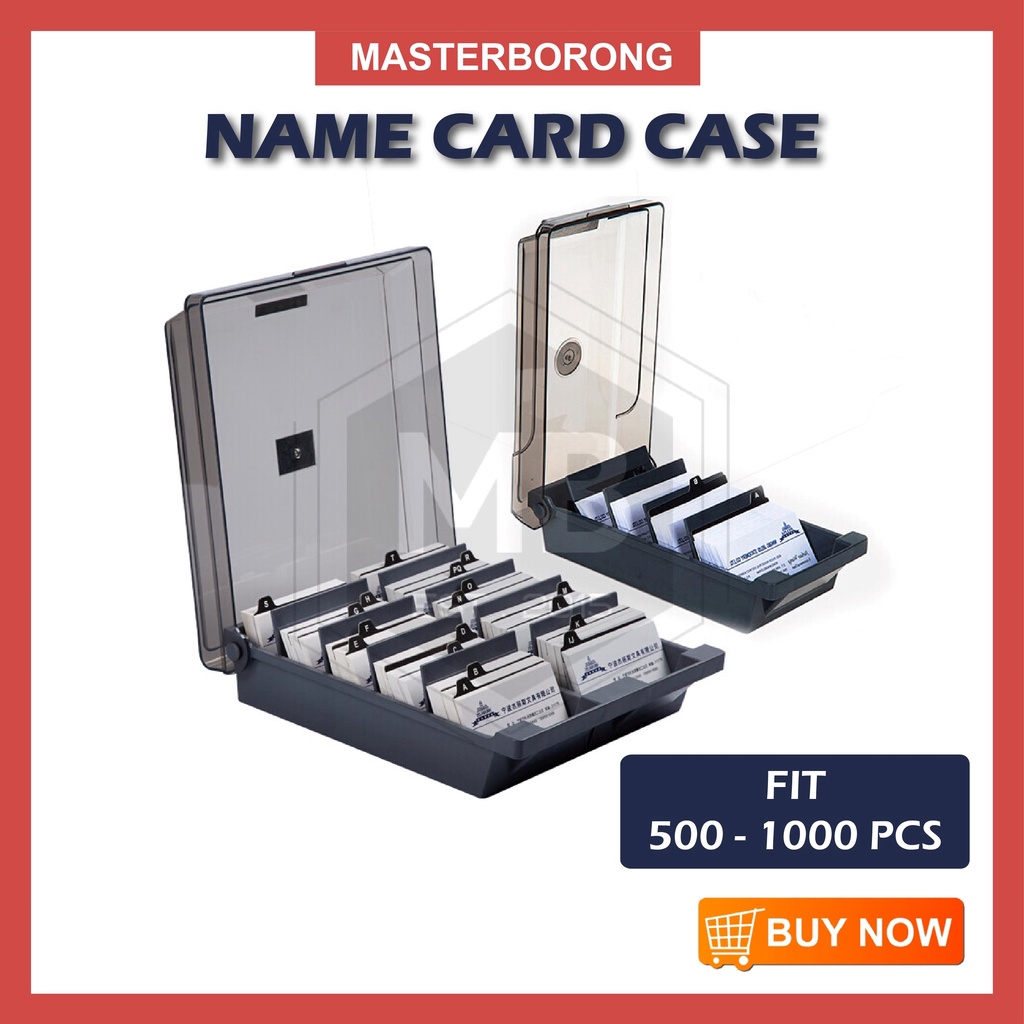masterborong Large Capacity Business Card Holder Box Name Card Storage