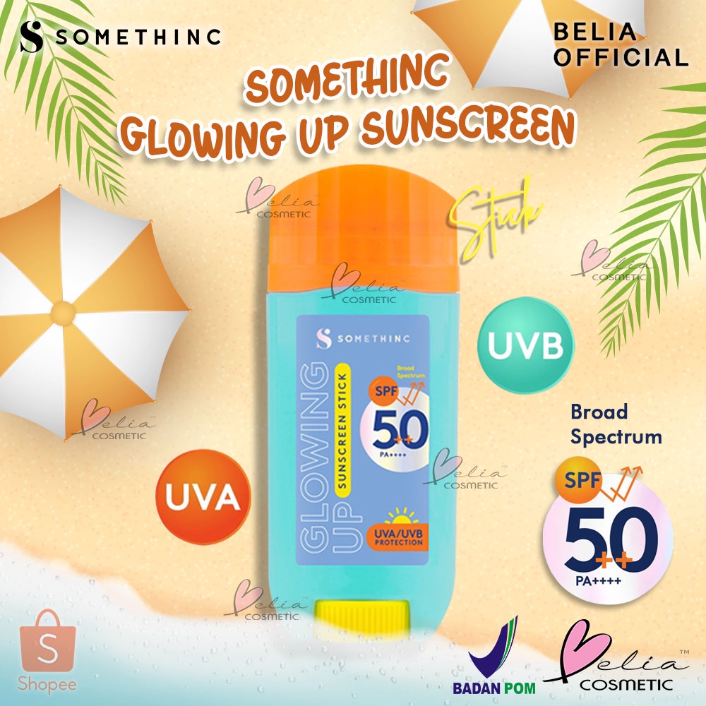 Somethinc Glowing Up Sunscreen Stick SPF 50 Sunscreen Sunscreen Stick ...