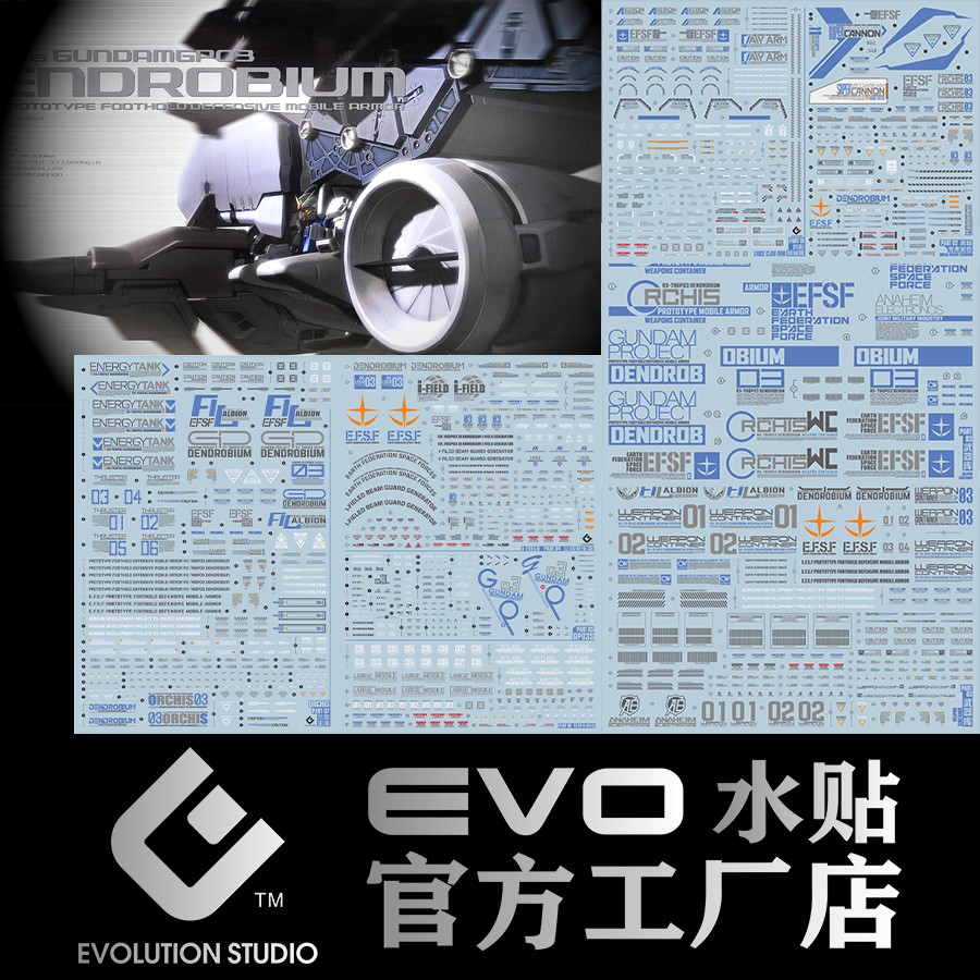EVOLUTION STUDIO EVO DECALHGUC 1/144 RX78GP03D Gundam Dendrobium (5