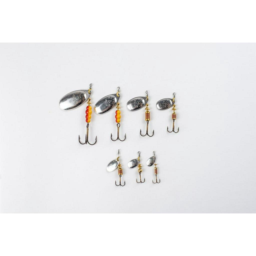 Leurre De Pêche Mepp's Aglia - Cuillère Tournante Pour Truite, Saumon, Perche, Brochet - Poids 25g - Palette Argent/fluoré/jaune
