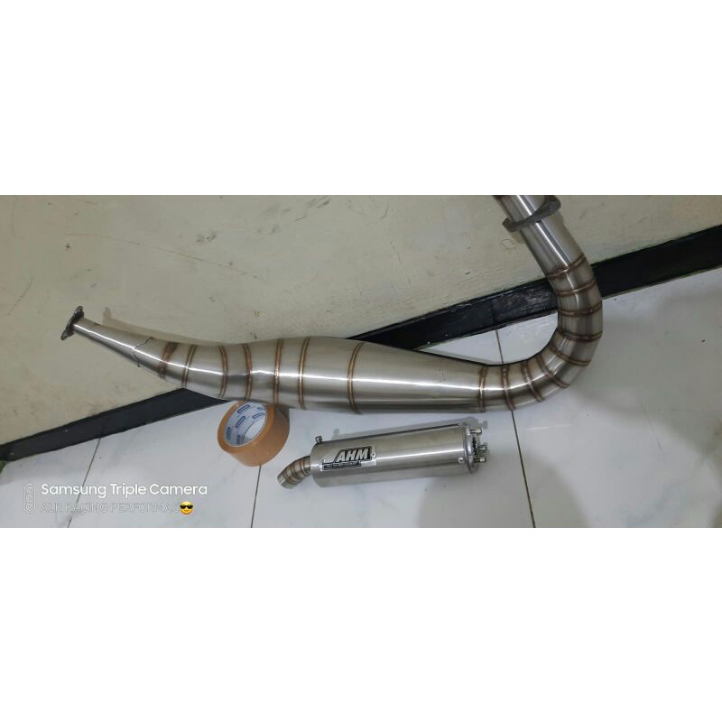 Rx King Racing Exhaust Drag AHM Model Full Stenlis Super Crisp | Shopee ...