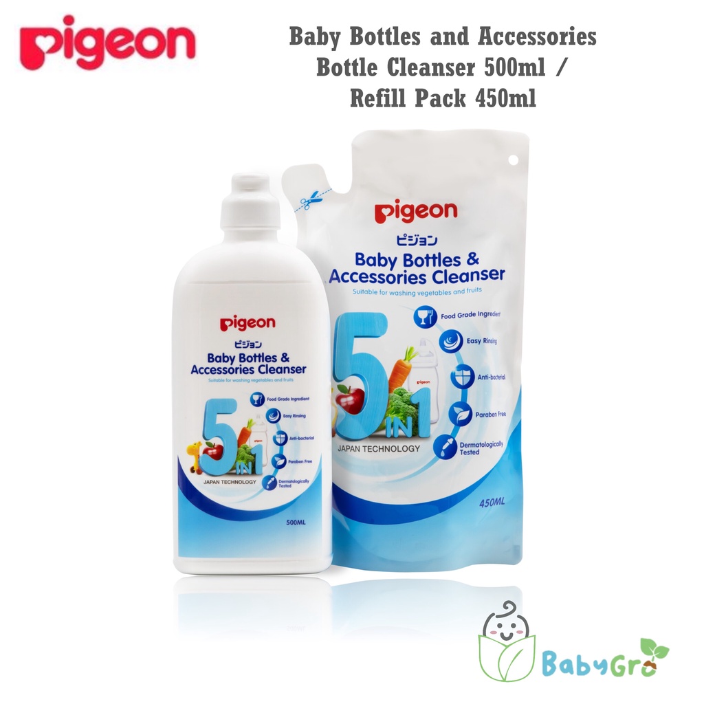 Pigeon baby bottle sales cleaner