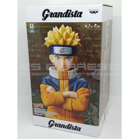 Figura Naruto Grandista Banpresto | Uzumaki Naruto De 23 Cm | Pose Dinámica | Alta Calidad | Multicolor | Coleccionable