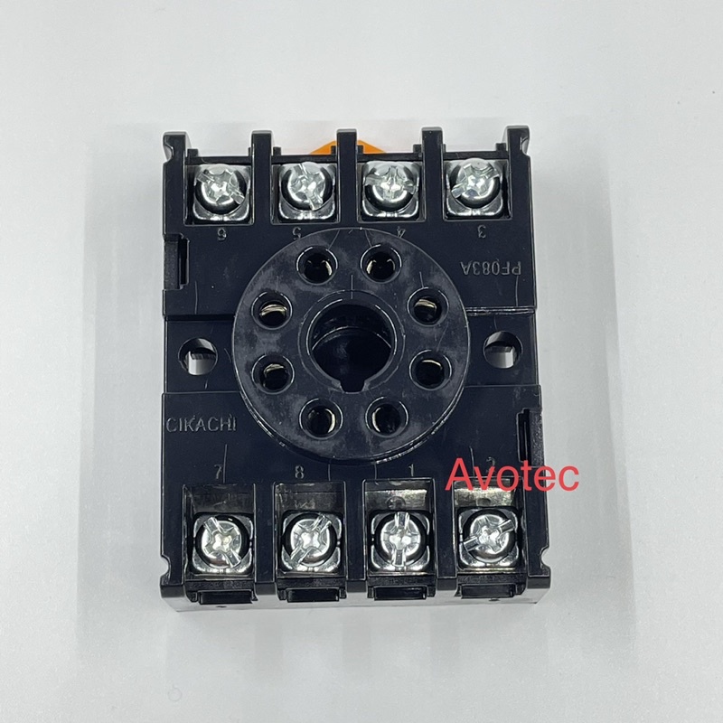 CIKACHI (CKC) PF083A Din Rail Mounted 8pins Socket for Timers & Relays ...