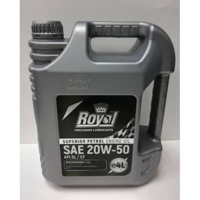 Royal Superior Petrol Engine Oil SAE 20W-50 API SL/CF 4L | Shopee Malaysia