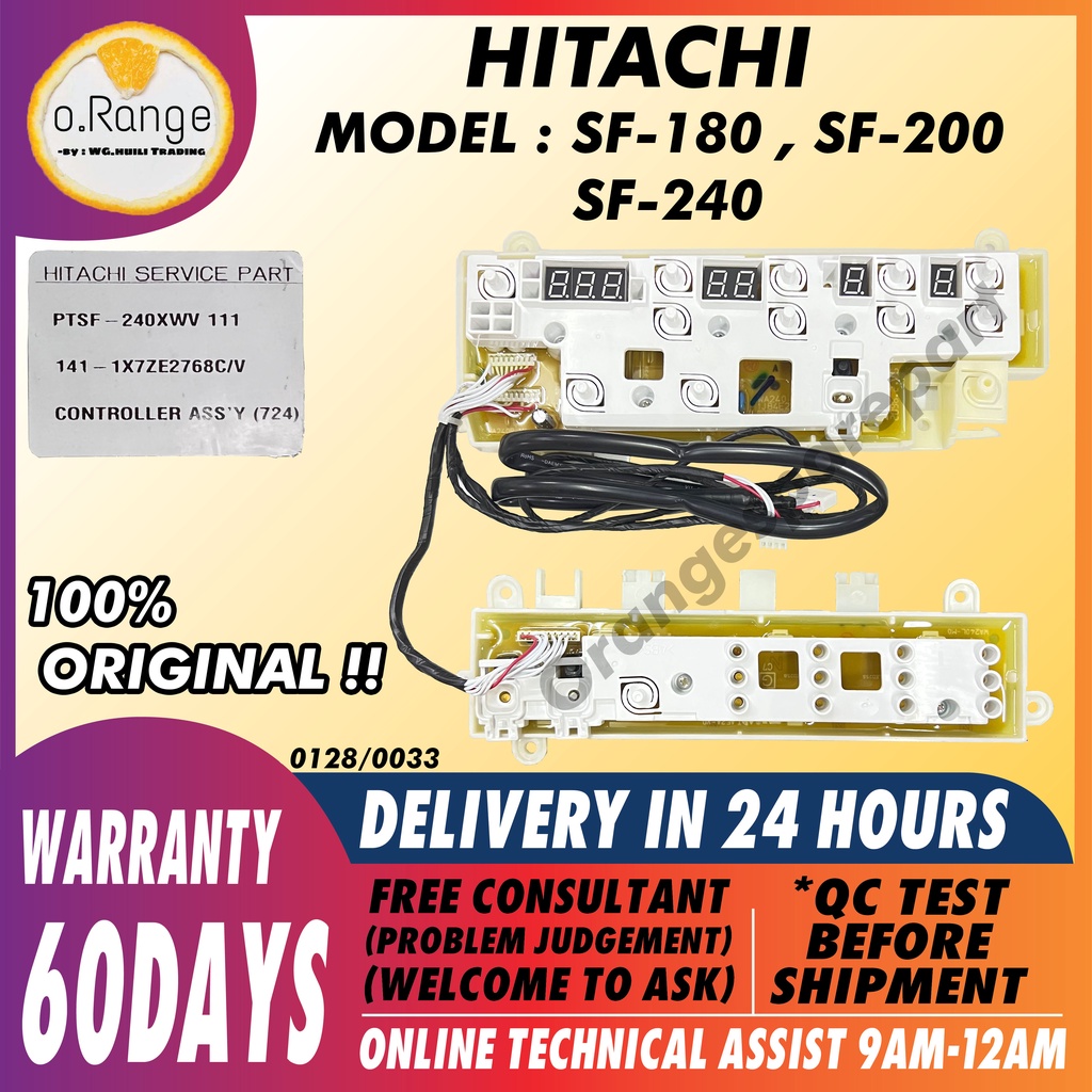 SF-180 / SF-200 / SF-240 HITACHI WASHING MACHINE PCB BOARD (CONTROL ...