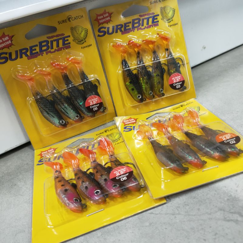 Surecatch Surebite Soft Plastic 2 5 Shopee Malaysia