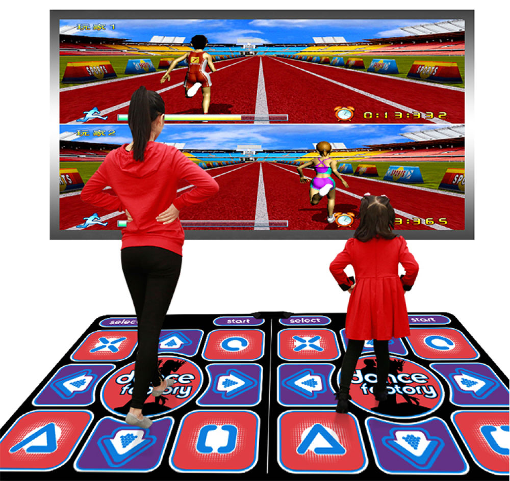 Dual Player Dance Mat TV Game Dancing Pads for Computer TV with 2 Game ...