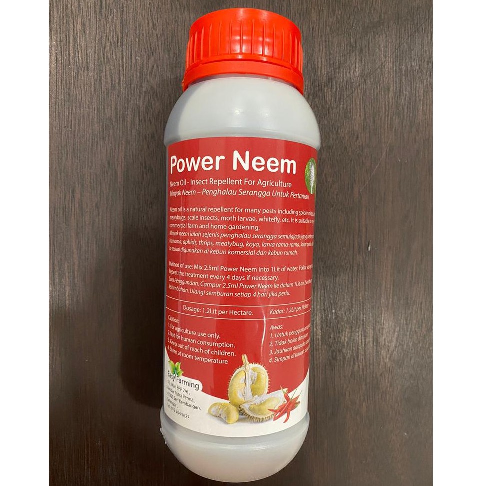 PURE POWER NEEM ( NEEM OIL ) INSECT REPELLENT 1 LITER 100 ORIGINAL