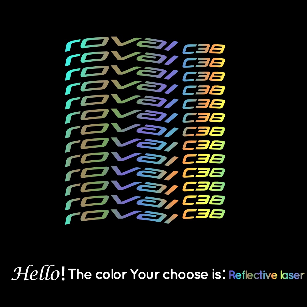 Roval velg stickerset, 8 stuks | ROVAL | Unlimited Colors