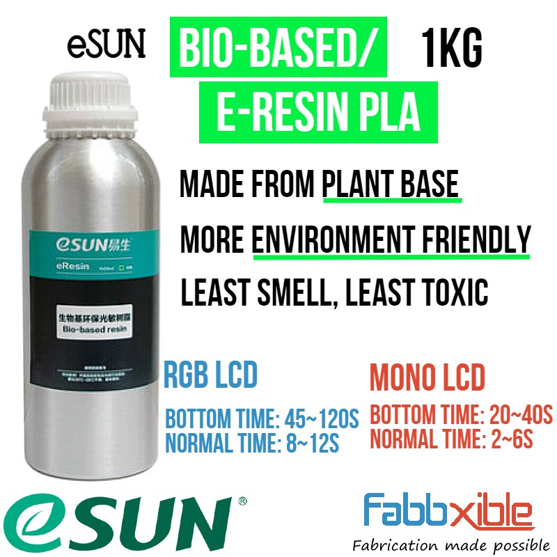 eSUN eResin-PLA Bio-Based UV Photosensitive Resin 1kg for LCD 3D ...