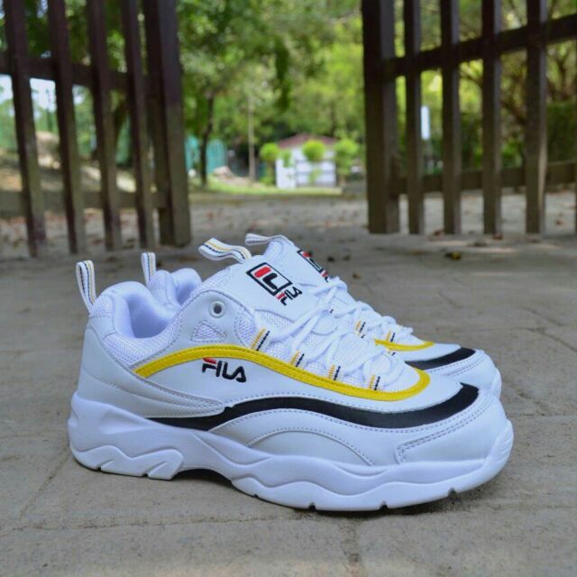 Fila Ray White Yellow Shopee Malaysia