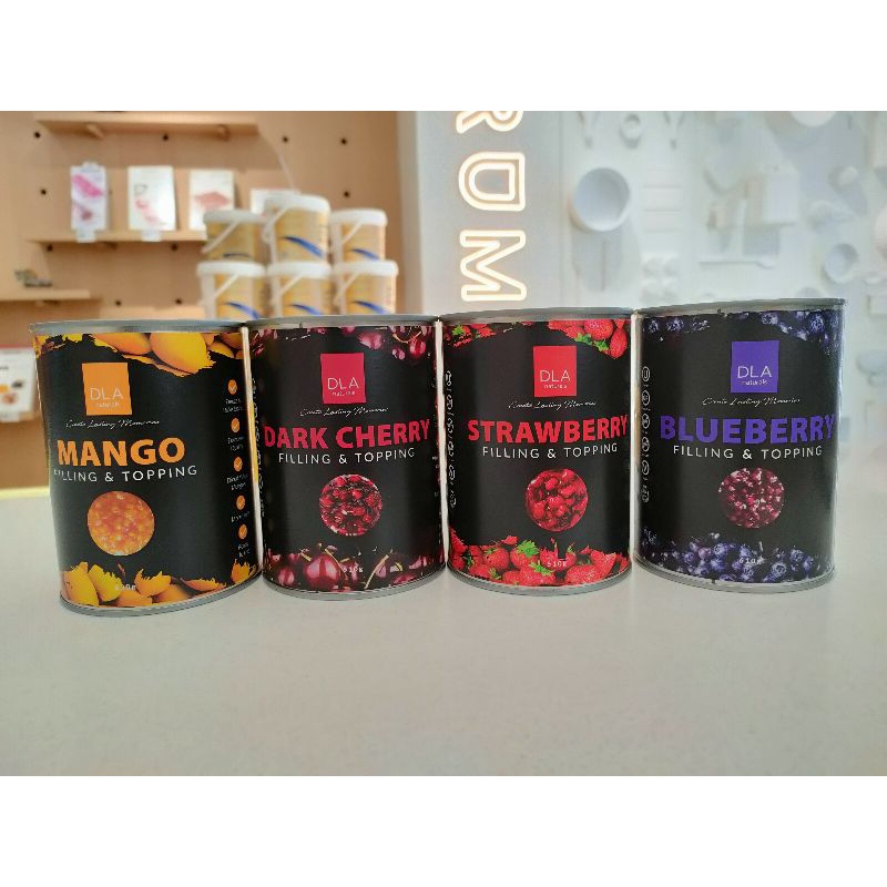 DLA NATURALS Filling & Topping Strawberry/Dark Cherry/ Blueberry