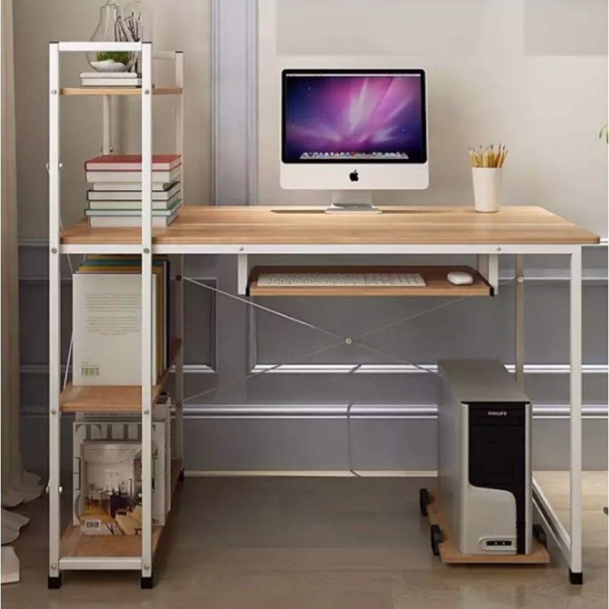 Komputer Meja Laptop Meja Tulis Rak Serbaguna Study Table Laptop Table ...