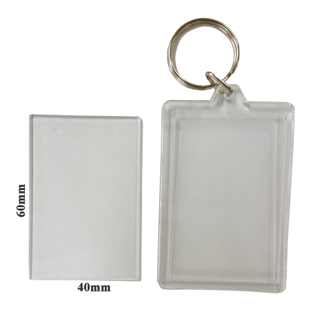 DIY Acrylic Keychain Rectangular 40mm x 60mm | Shopee Malaysia