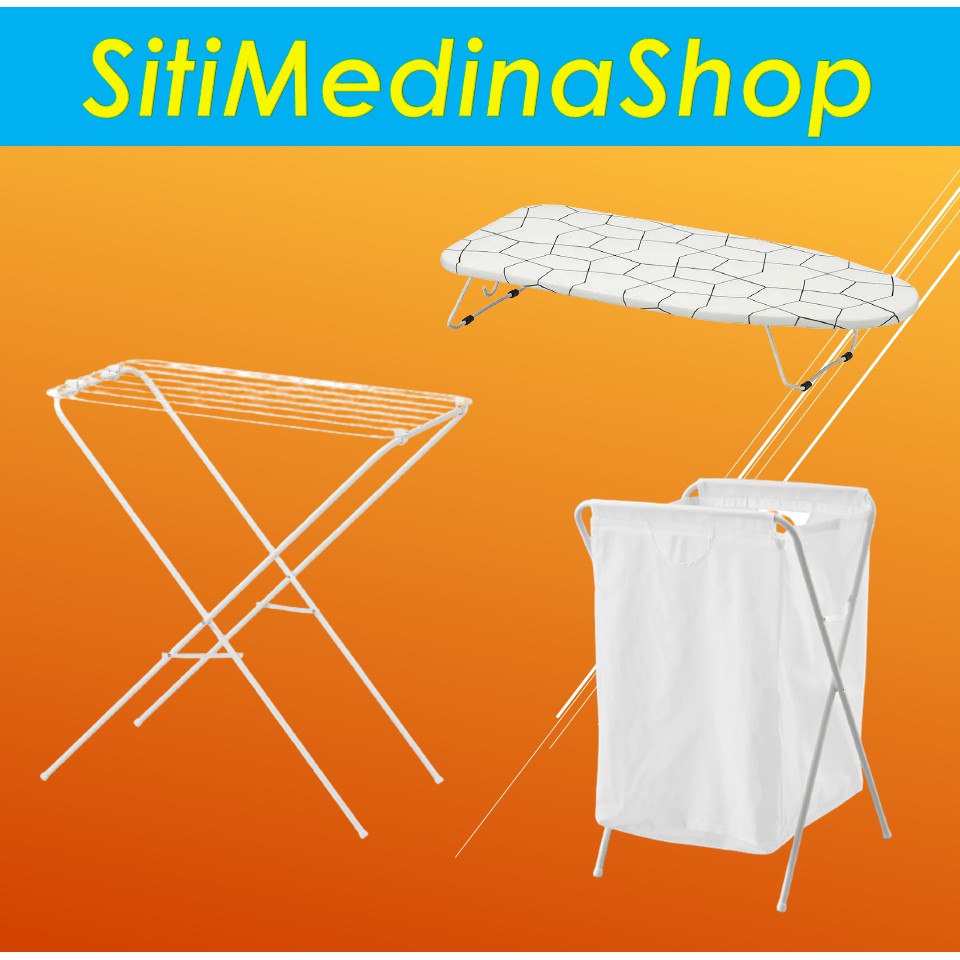 JALL Laundry Bag with stand Beg / Iron Board / Drying Rack(IKEA ...