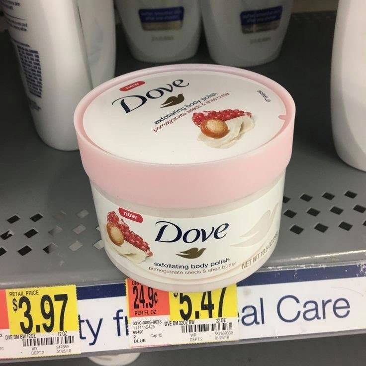 Body Dove German pickup Exfoliating Cream directly at Australian store