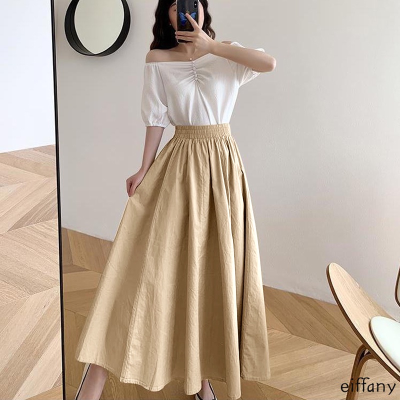 Long mid length skirts best sale