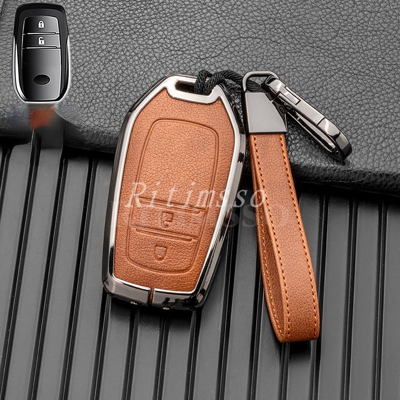 Metal Car Key Cover Case Shell for Toyota Hilux Fortuner Land Cruiser ...