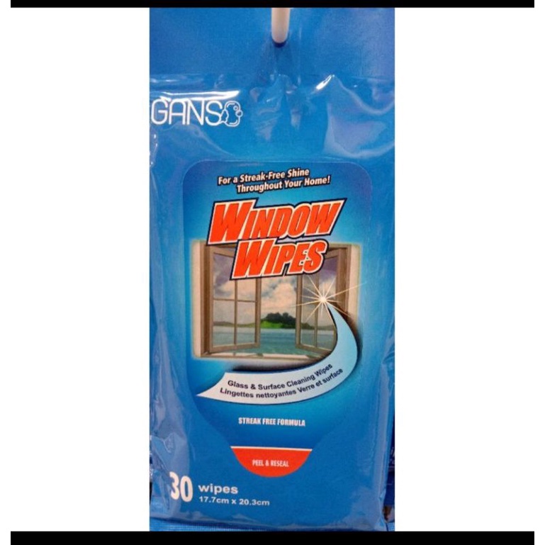 GANSO WINDOW WIPES (GLASS & SURFACE CLEANING WIPES) | Shopee Malaysia