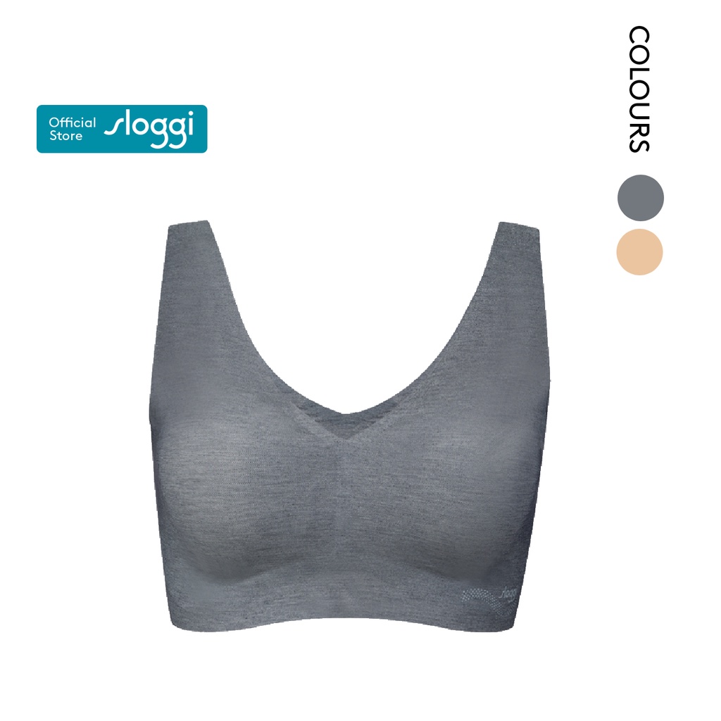 Sloggi Zero Feel Natural Top - Reggiseno Bralette Senza Ferretto In Cotone Modal Per Donna - Foto 2