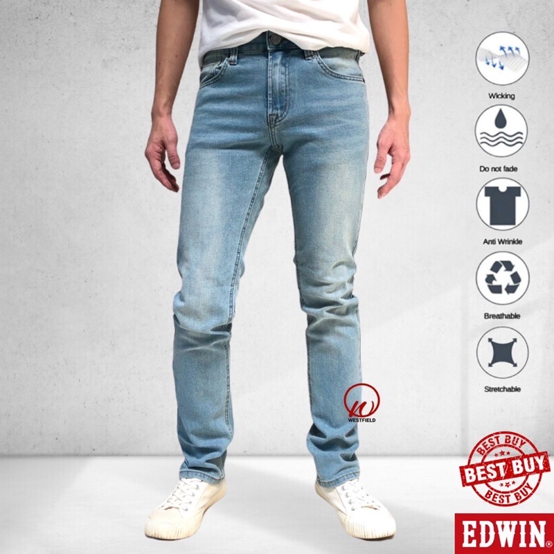 EDWIN MEN’S 506 SLIM FIT JEANS ( 7706 2552 ) | Shopee Malaysia