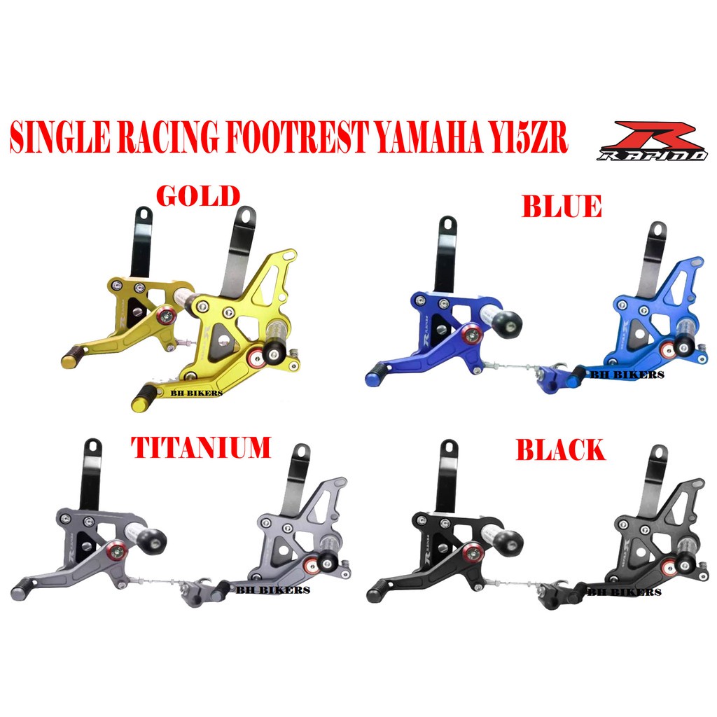 SINGLE RACING FOOTREST YAMAHA Y15ZR / LC150 SINGLE FOOTREST RAPIDO