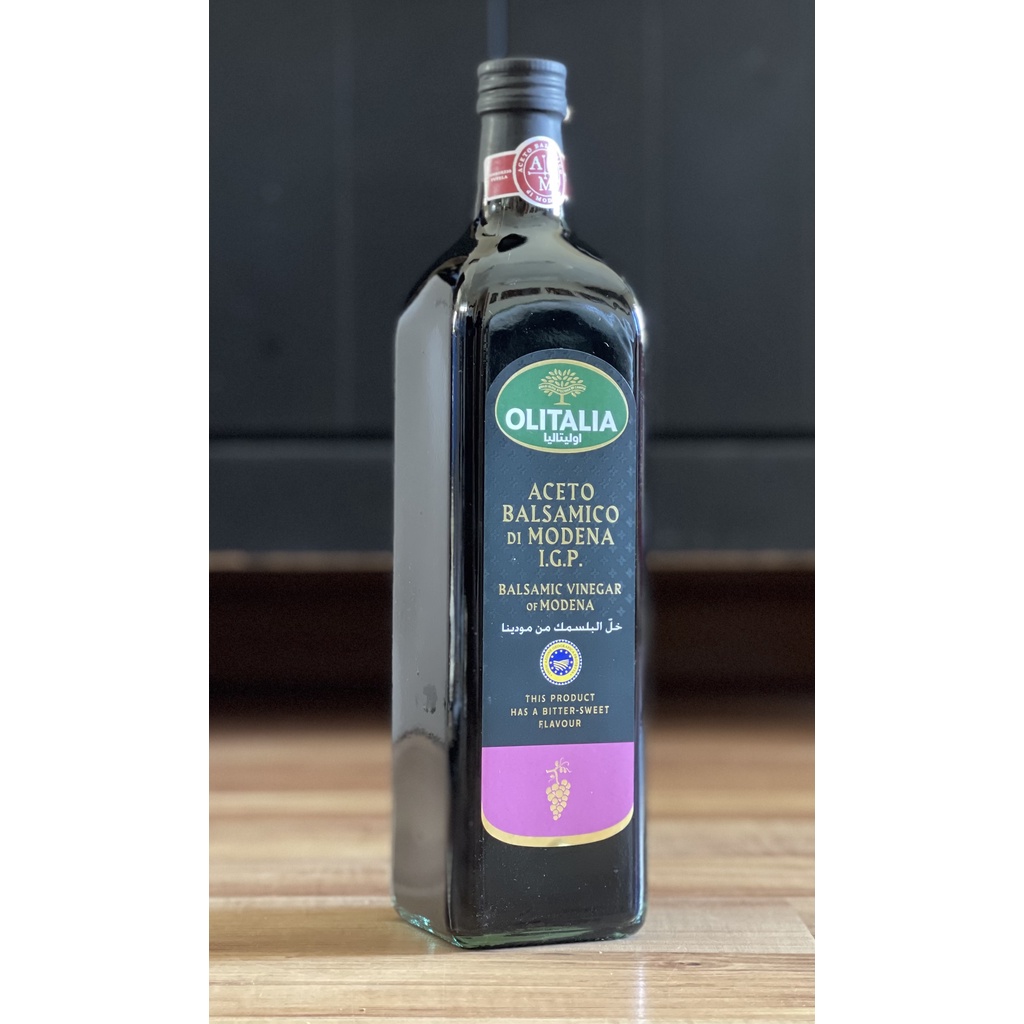 OLITALIA Balsamic Vinegar of Modena I.G.P 1 Grape 1L [Halal