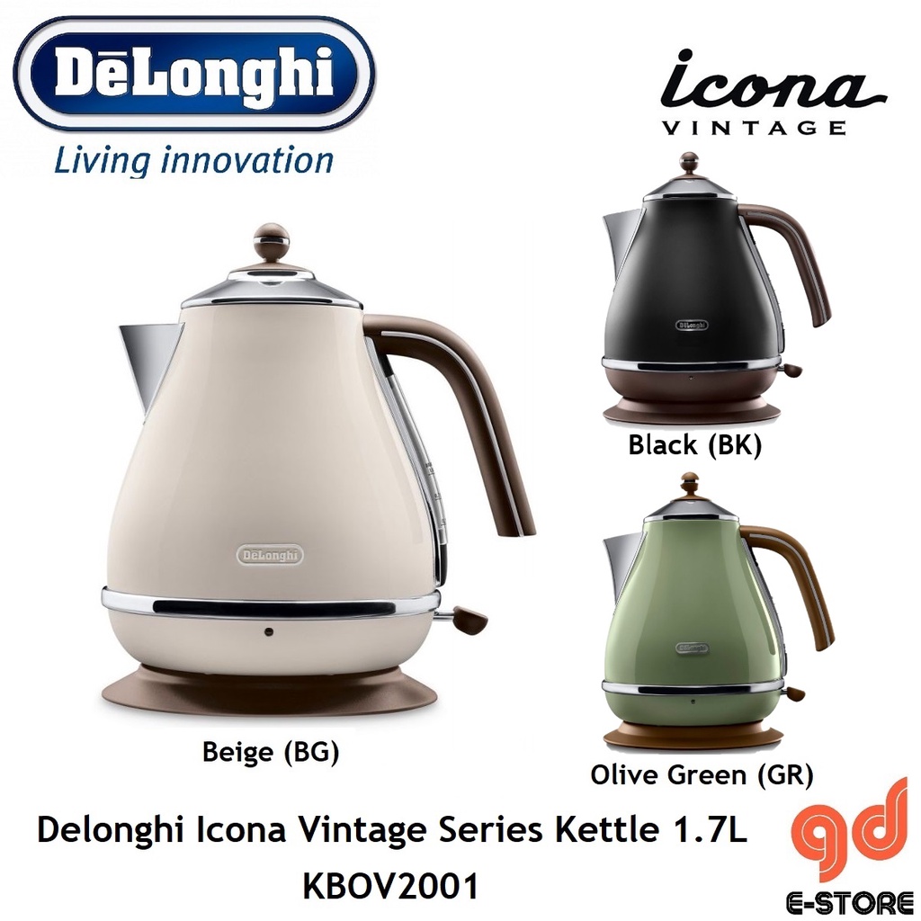 Delonghi KBOV2001 Icona Vintage Series Pastel Cream / Olive Green