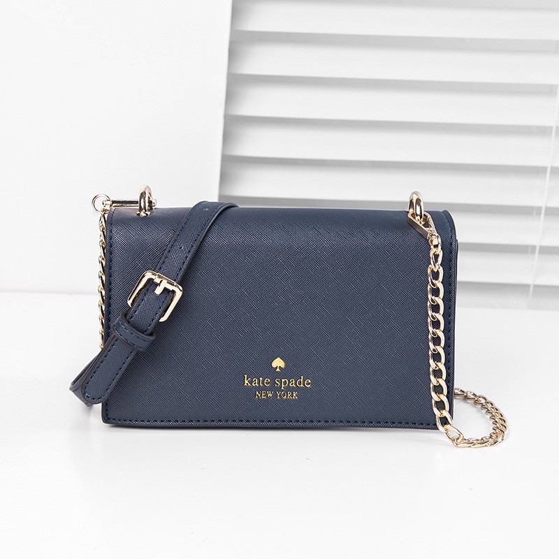 Ready Stock Malaysia Kate Spade Folded Over Plain Classic Women Sling Bag Handbag