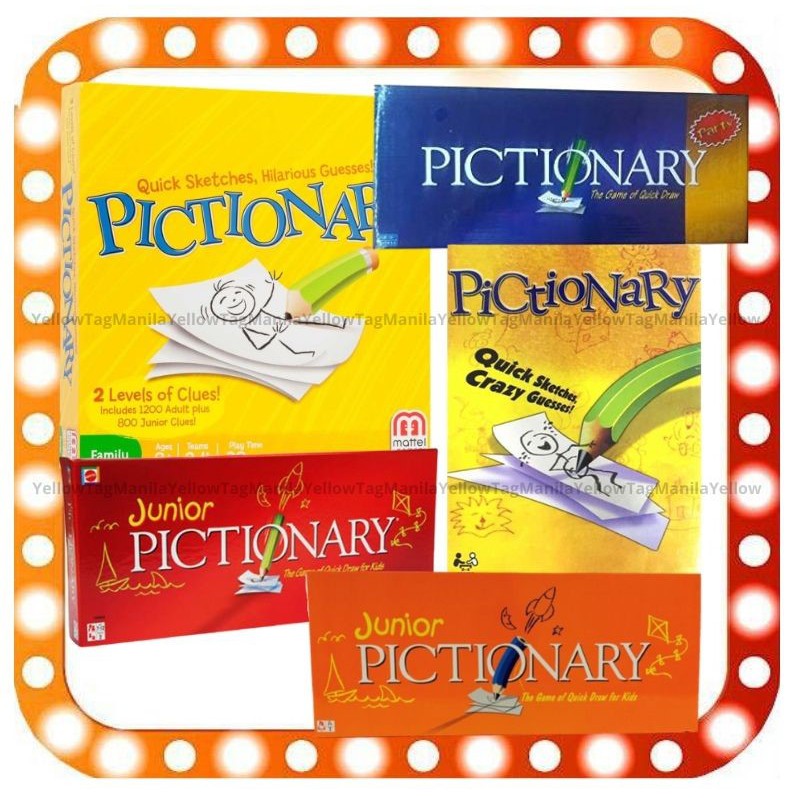 Pictionary Game Interactive Drawing And Guessing English Board Game
