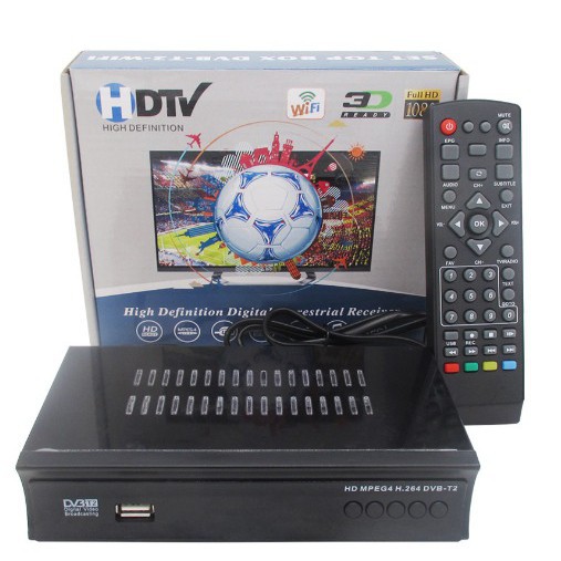 HDTV Pro Digital TV Receiver USB Media Player Decoder free AV Cable ...