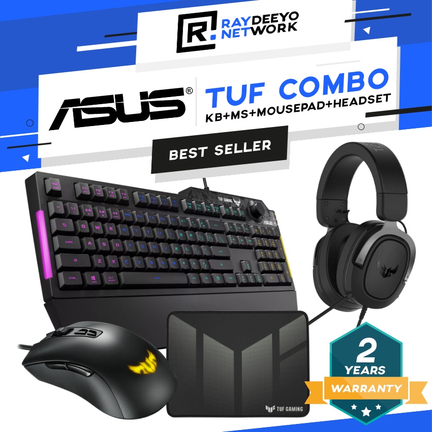 Asus TUF Gaming K1 RGB Gaming Keyboard TUF M3 Gaming Mouse TUF
