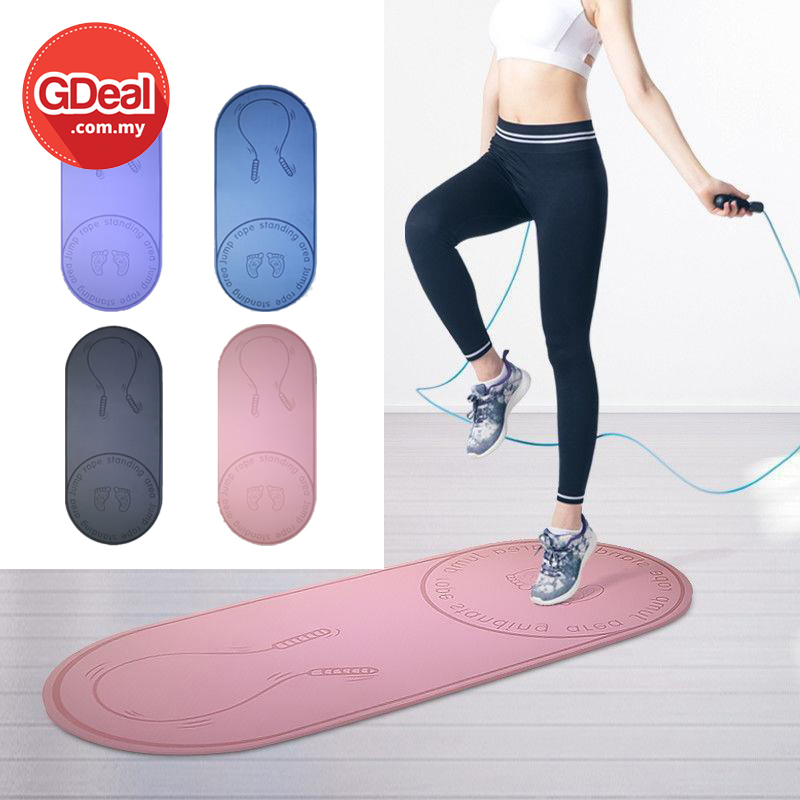 GDeal Skipping Mat Jump Rope Exercise Yoga Mat Home Indoor Fitness