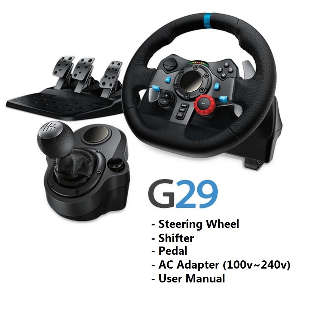 【11.11 SALE】Logitech G923 / G29 Steering Wheel + Pedal + Shifter for PC ...